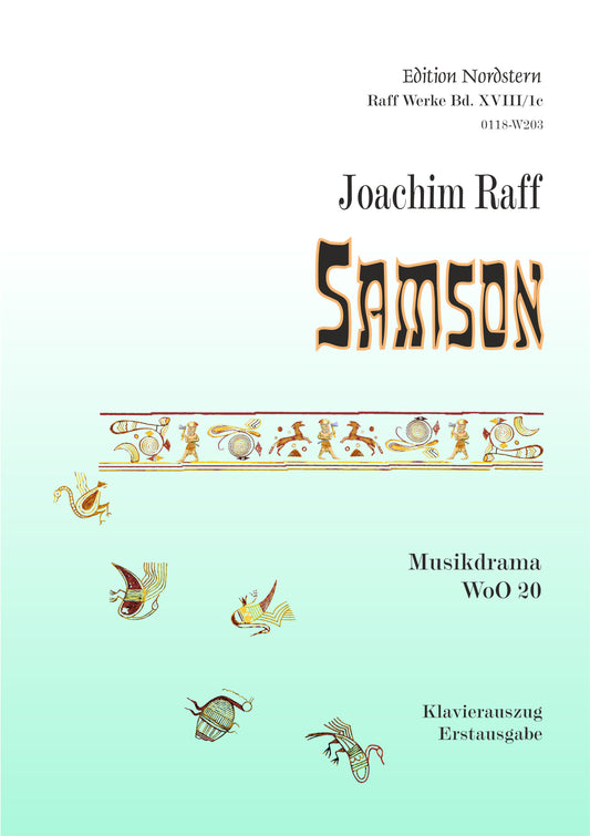 Joachim Raff, Samson, Klavierauszug/piano score