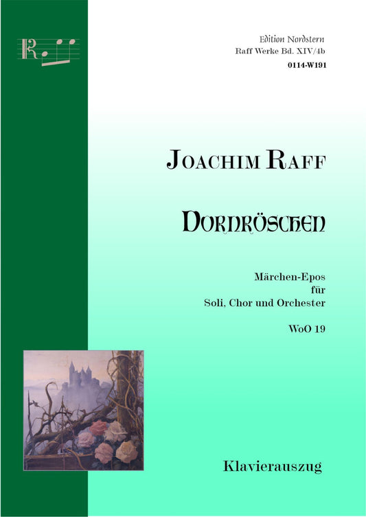 Joachim Raff, Dornröschen, Märchen für Soli, Chor und Orchester WoO 19, Klavierauszug